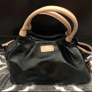 Kate Spade patent leather two-tone shoulder bag